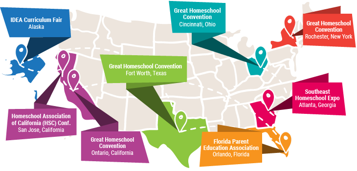 2019 Homeschool Convention Itinerary