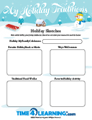 Free Holiday Traditions Worksheet