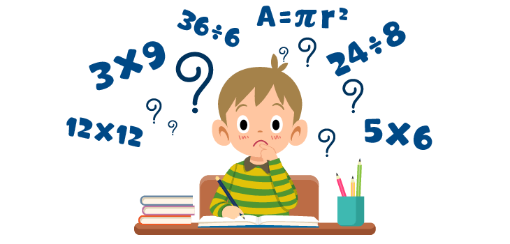 Frustrated Math Student Clipart