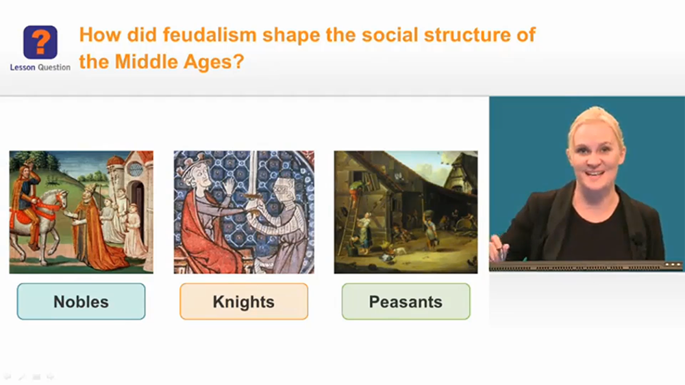 slide: how did feudalism shape the social structure of the middle ages