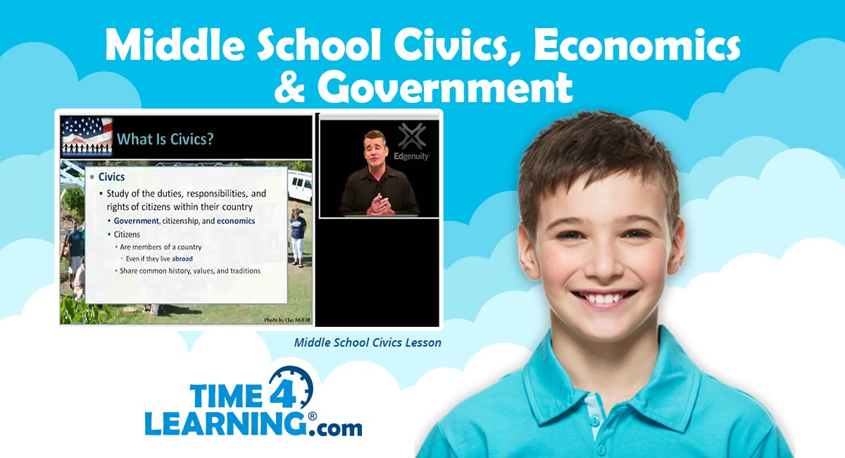 Middle School Civics Government Economics Curriculum Time4learning
